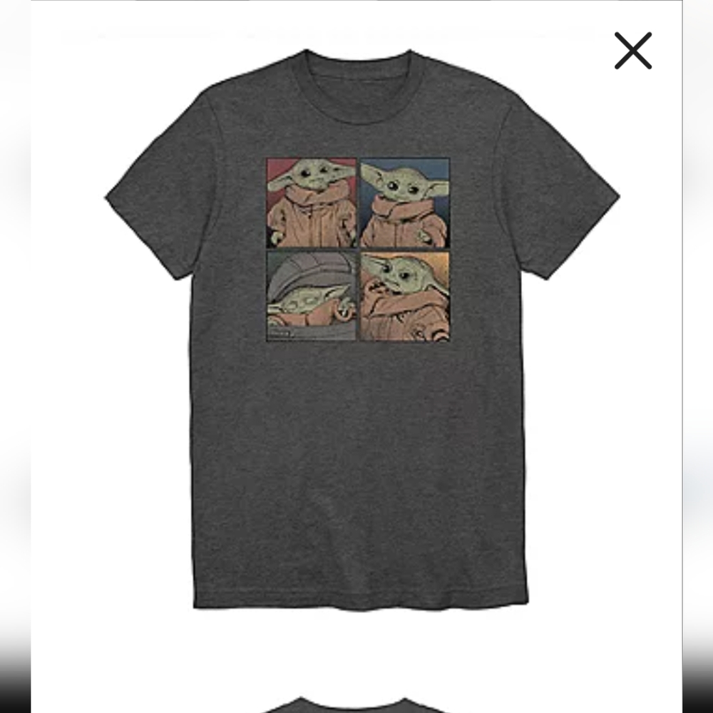 NWOT Big & Tall Star Wars The Child Mens Crew Neck Short Sleeve Graphic T-Shirt